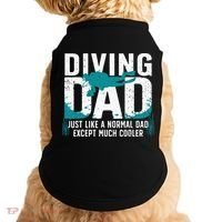 Cool Scuba Diving For Dad Men Ocean Scuba Diver Instructor Doggie Tank thumb 0