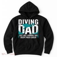 Cool Scuba Diving For Dad Men Ocean Scuba Diver Instructor Hoodie thumb 0