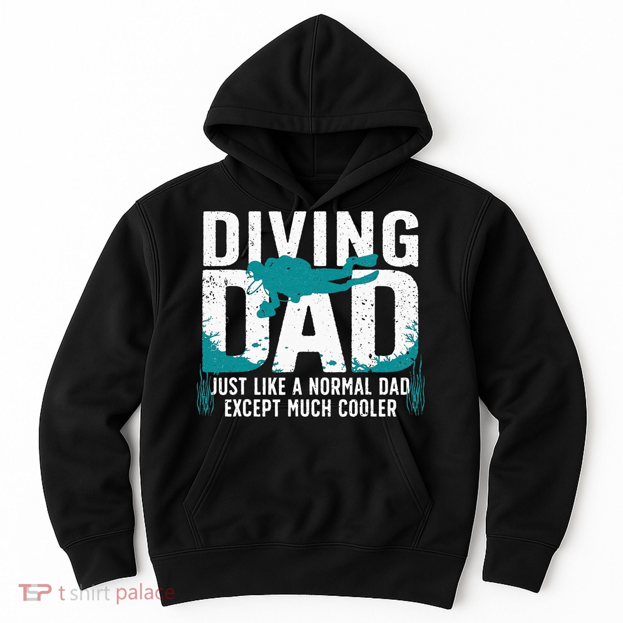 Cool Scuba Diving For Dad Men Ocean Scuba Diver Instructor Hoodie