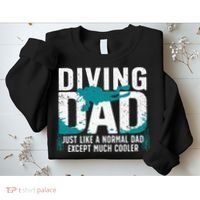 Cool Scuba Diving For Dad Men Ocean Scuba Diver Instructor Sweatshirt thumb 2