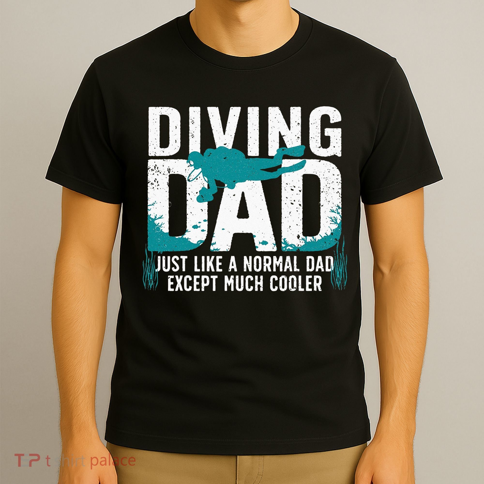 Cool Scuba Diving For Dad Men Ocean Scuba Diver Instructor T-Shirt