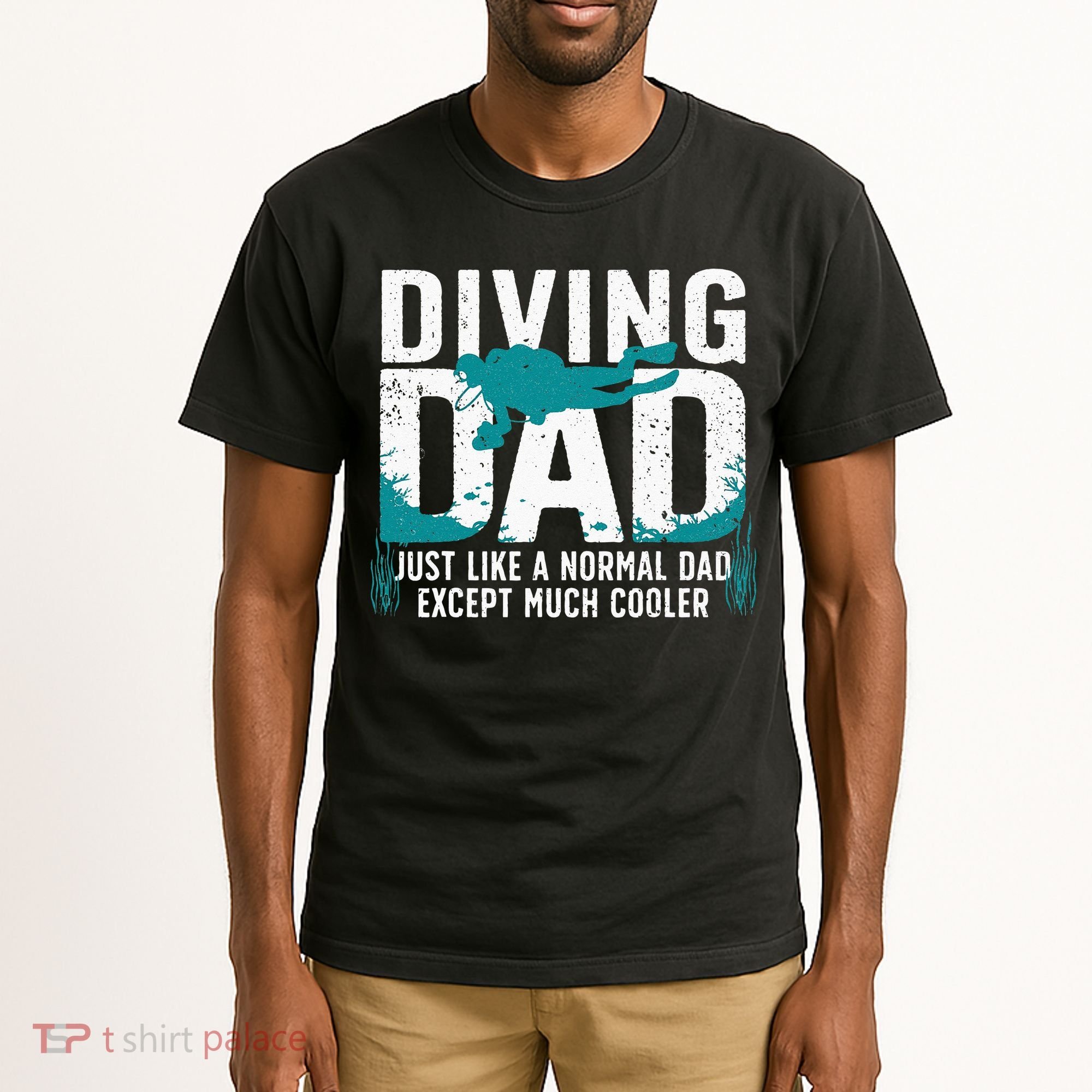 Cool Scuba Diving For Dad Men Ocean Scuba Diver Instructor Tall T-Shirt