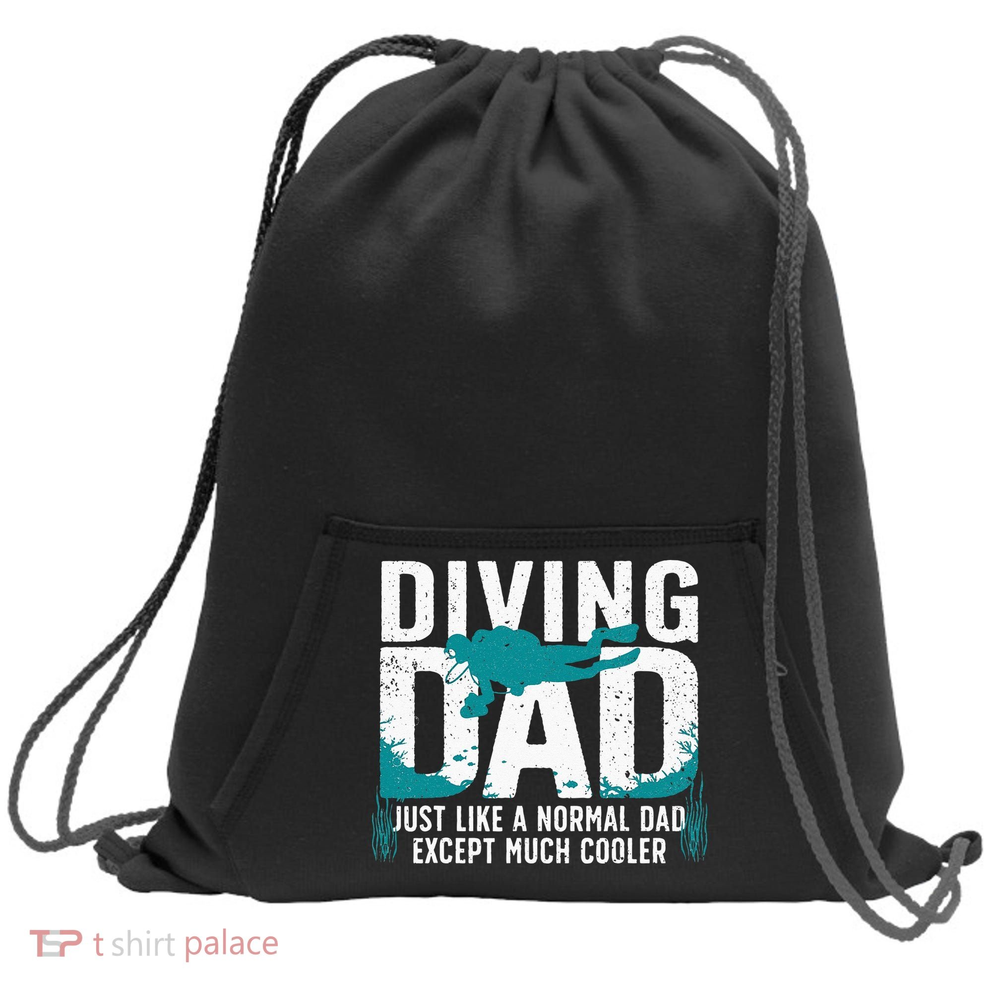 Cool Scuba Diving For Dad Men Ocean Scuba Diver Instructor Sweatshirt Cinch Pack Bag