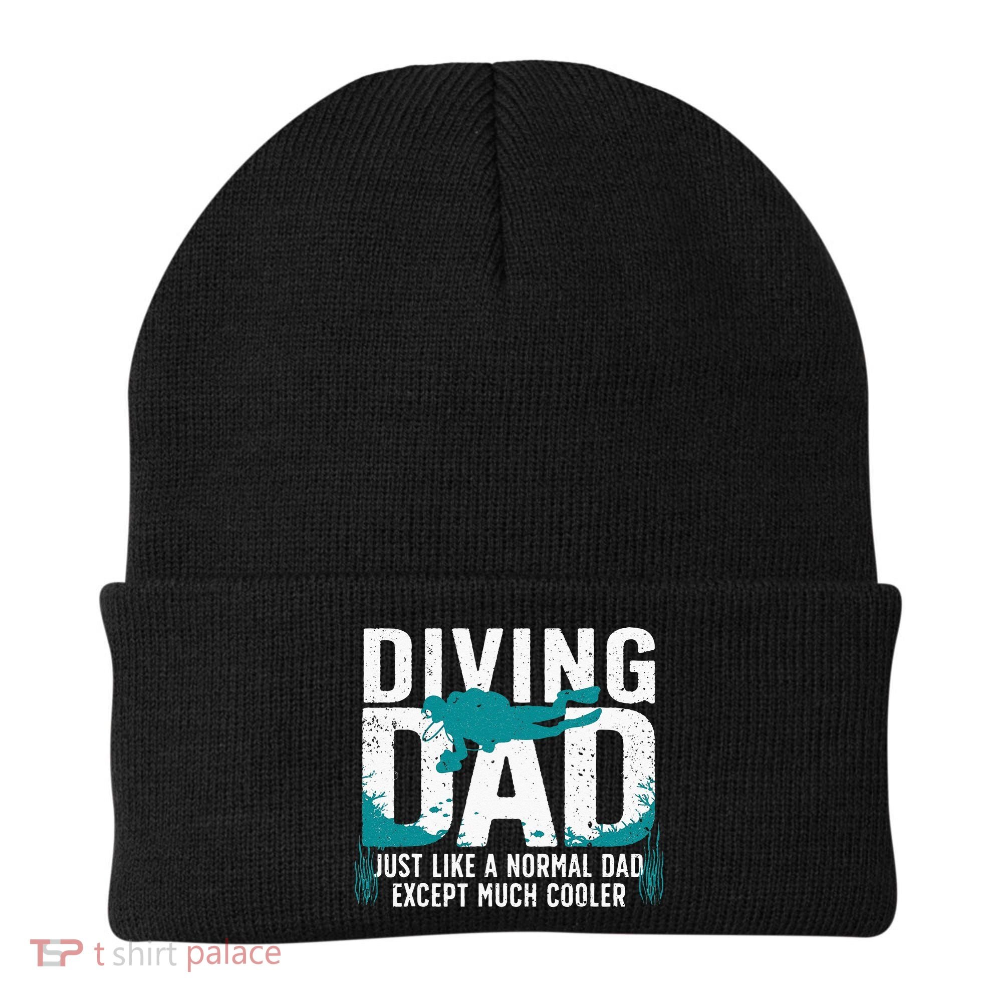Cool Scuba Diving For Dad Men Ocean Scuba Diver Instructor Beanie