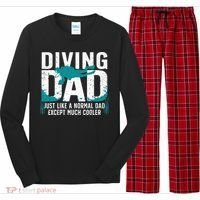 Cool Scuba Diving For Dad Men Ocean Scuba Diver Instructor Long Sleeve Pajama Set thumb 0