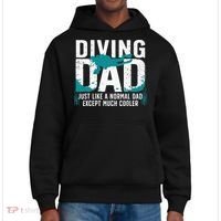 Cool Scuba Diving For Dad Men Ocean Scuba Diver Instructor District V.I.T. Heavyweight Hoodie thumb 0