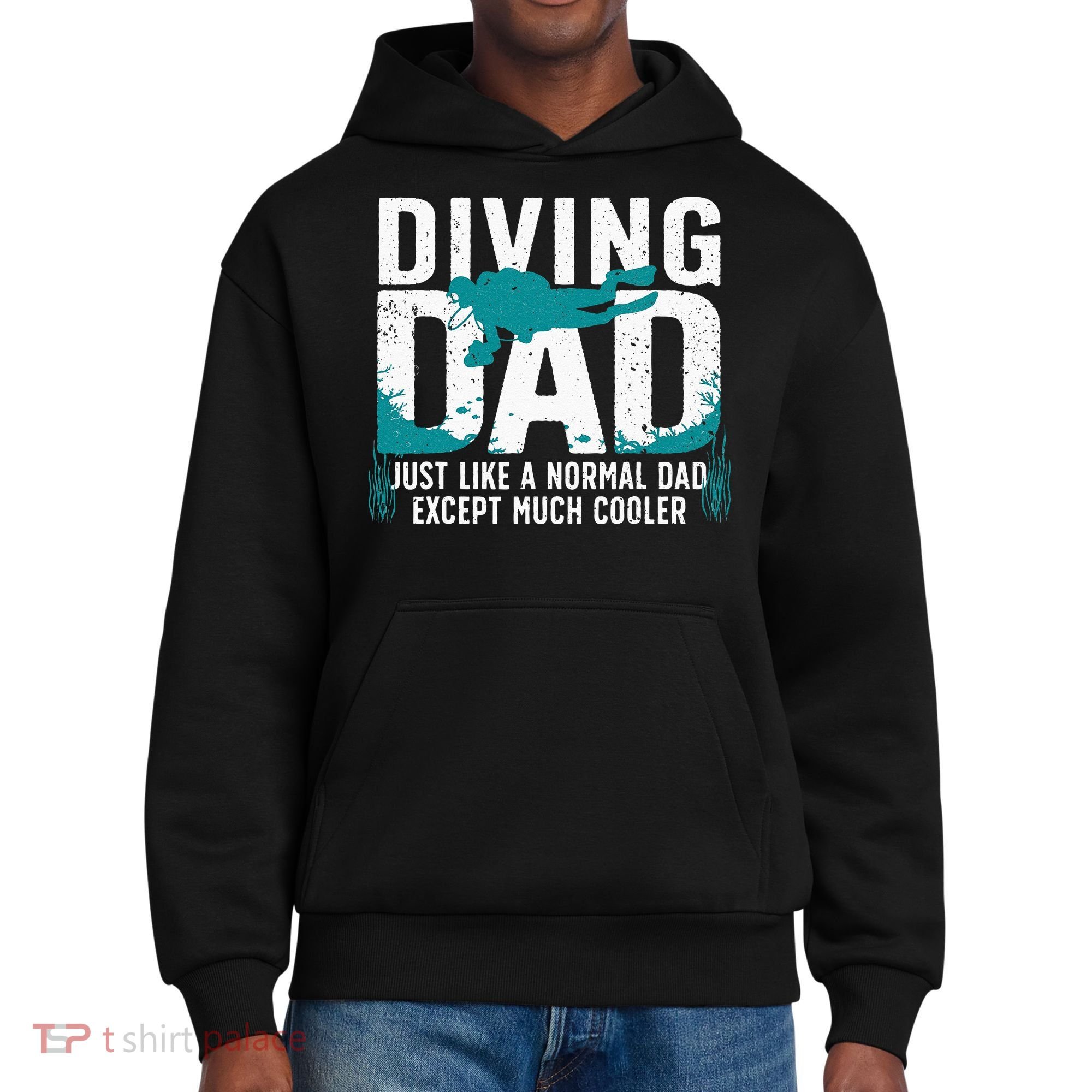 Cool Scuba Diving For Dad Men Ocean Scuba Diver Instructor District V.I.T. Heavyweight Hoodie