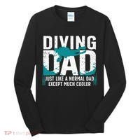 Cool Scuba Diving For Dad Men Ocean Scuba Diver Instructor Tall Long Sleeve Shirt thumb 0