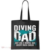 Cool Scuba Diving For Dad Men Ocean Scuba Diver Instructor Tote Bag thumb 0