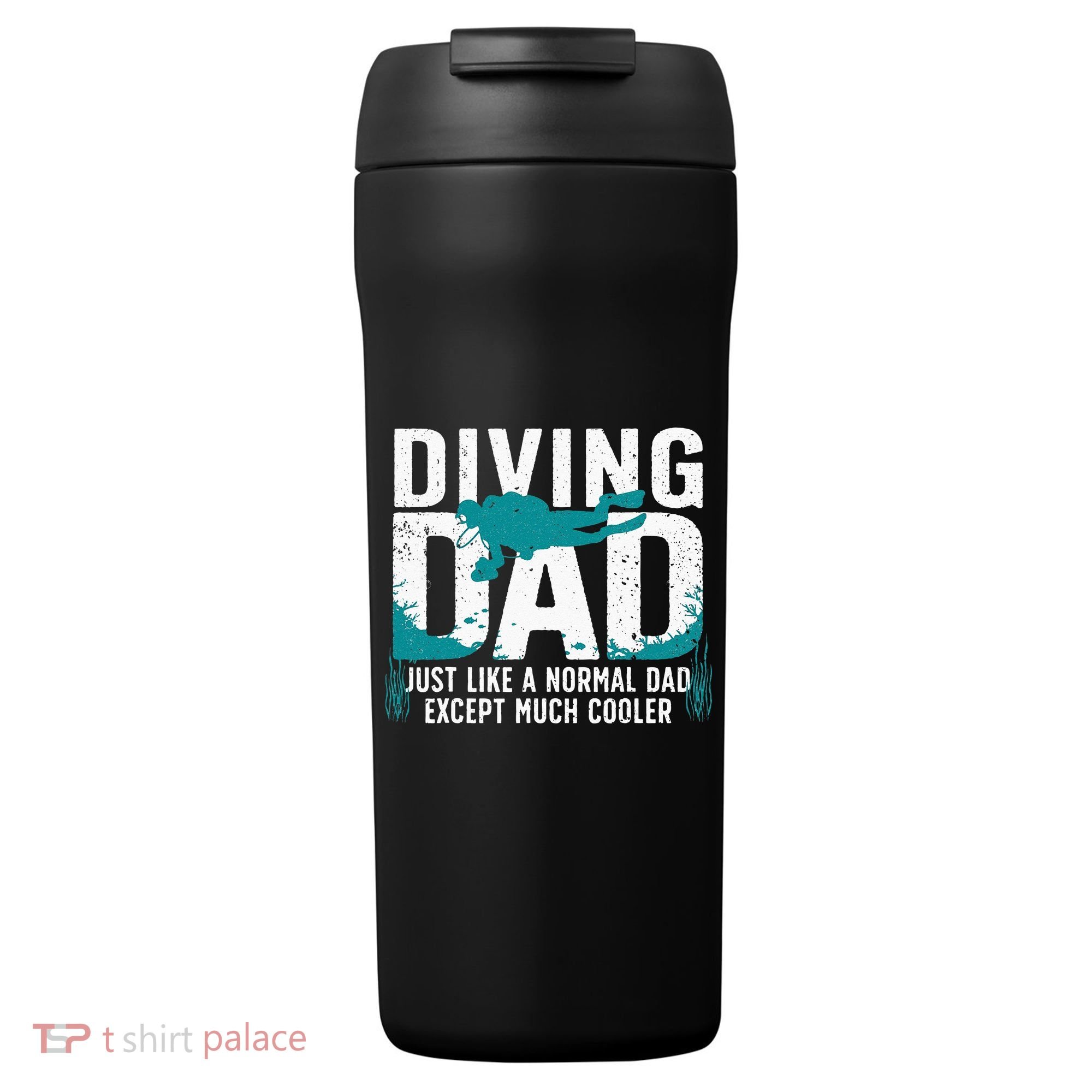 Cool Scuba Diving For Dad Men Ocean Scuba Diver Instructor 24oz Duet Stainless Steel Tumbler