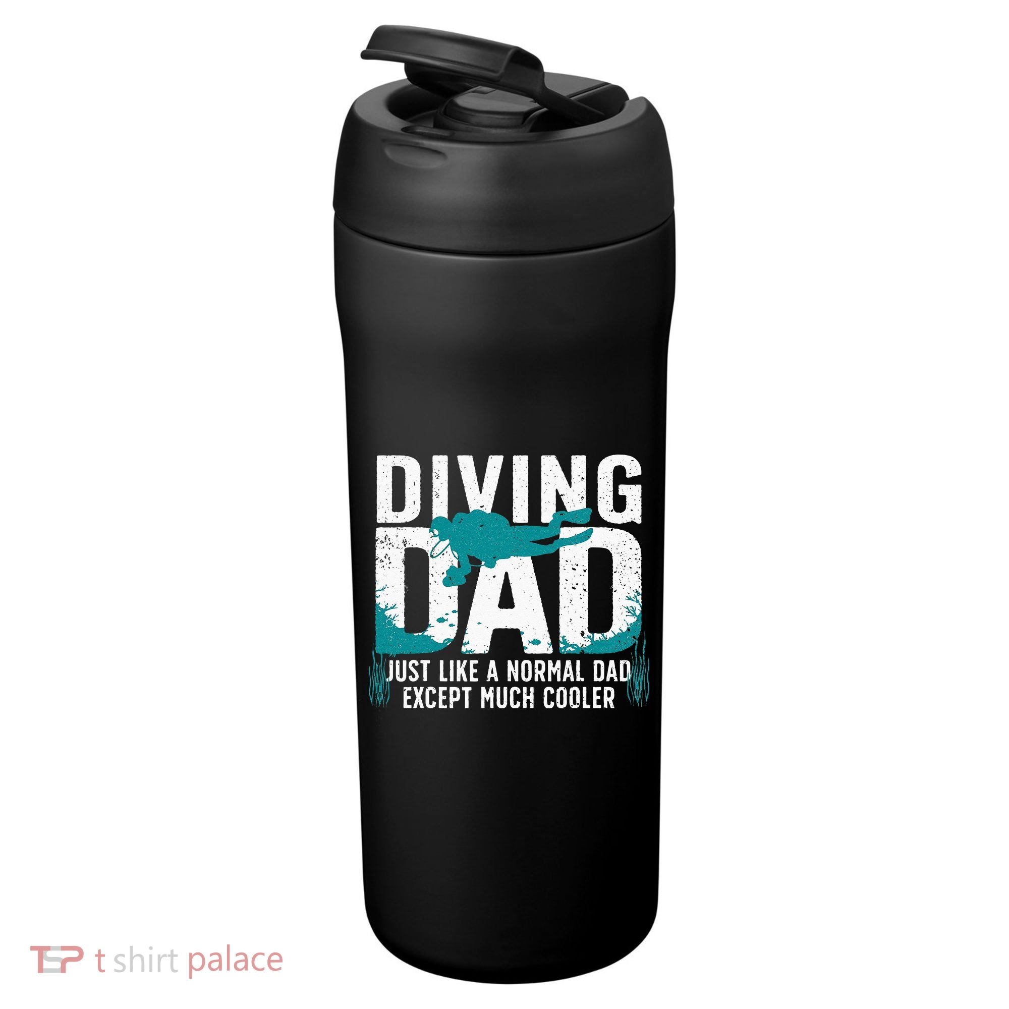 Cool Scuba Diving For Dad Men Ocean Scuba Diver Instructor 24oz Duet Stainless Steel Tumbler
