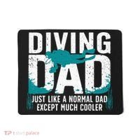 Cool Scuba Diving For Dad Men Ocean Scuba Diver Instructor Mousepad thumb 0
