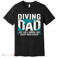 Cool Scuba Diving For Dad Men Ocean Scuba Diver Instructor Premium T-Shirt thumb 0