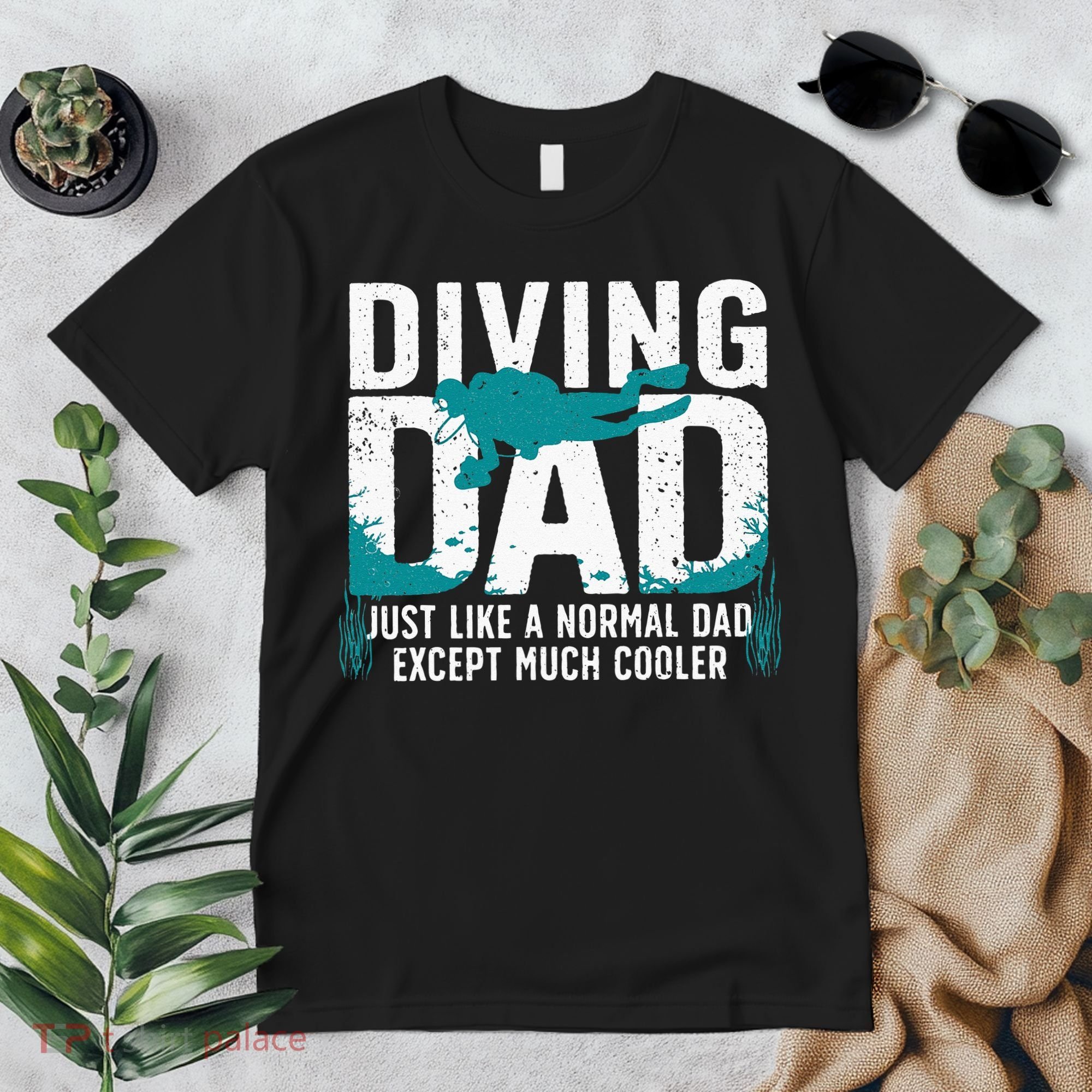 Cool Scuba Diving For Dad Men Ocean Scuba Diver Instructor Premium T-Shirt
