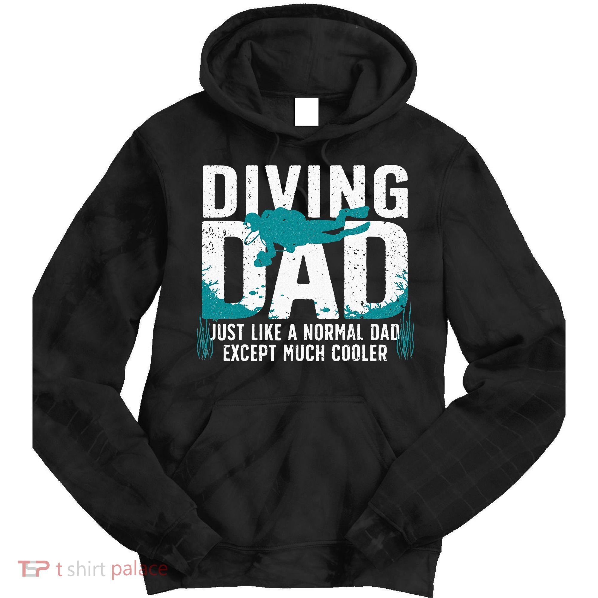 Cool Scuba Diving For Dad Men Ocean Scuba Diver Instructor Tie Dye Hoodie