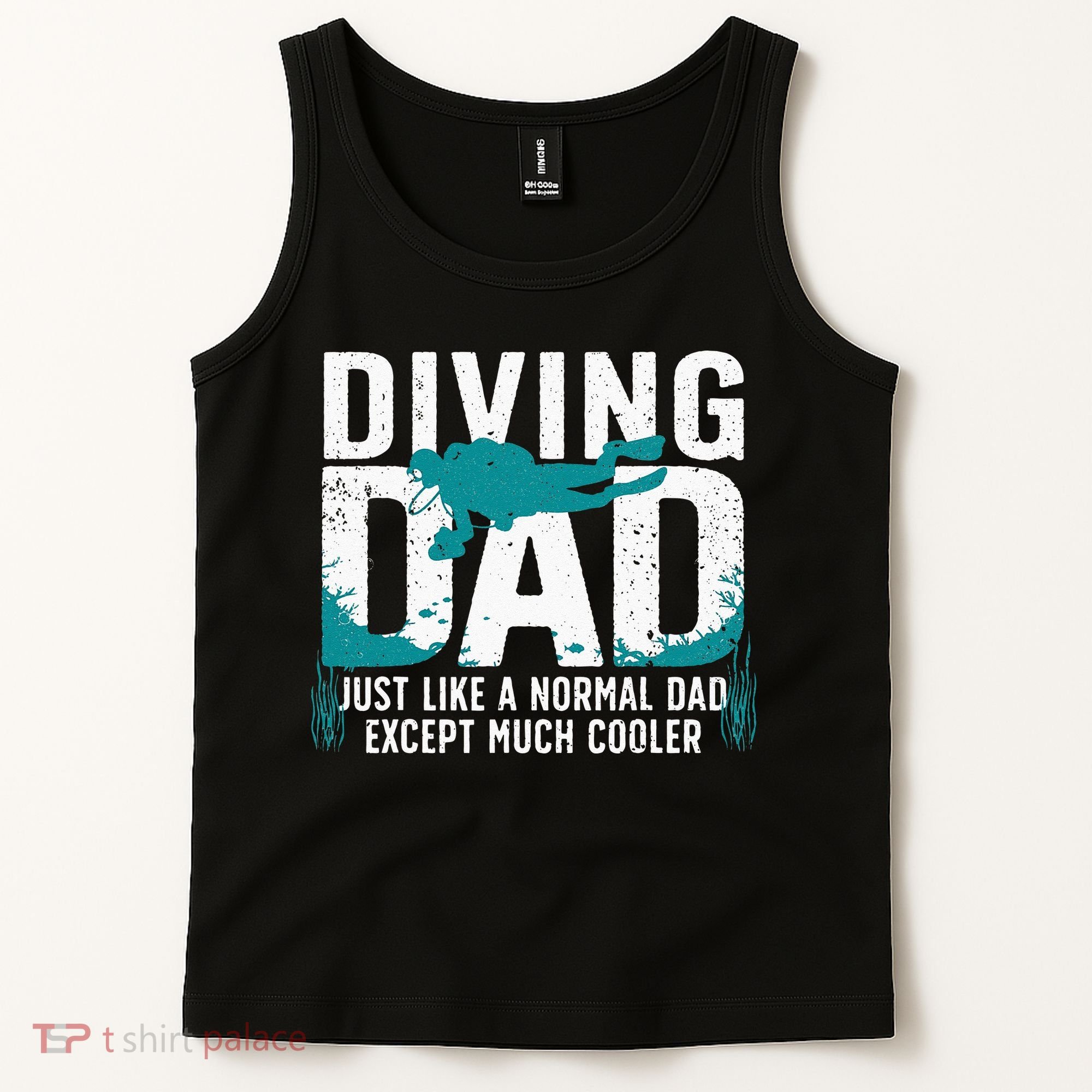 Cool Scuba Diving For Dad Men Ocean Scuba Diver Instructor Tank Top