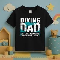 Cool Scuba Diving For Dad Men Ocean Scuba Diver Instructor Toddler T-Shirt thumb 3
