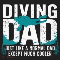 Cool Scuba Diving For Dad Men Ocean Scuba Diver Instructor Plastic Christmas Ball Ornament thumb 1