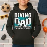 Cool Scuba Diving For Dad Men Ocean Scuba Diver Instructor Kids Hoodie thumb 2