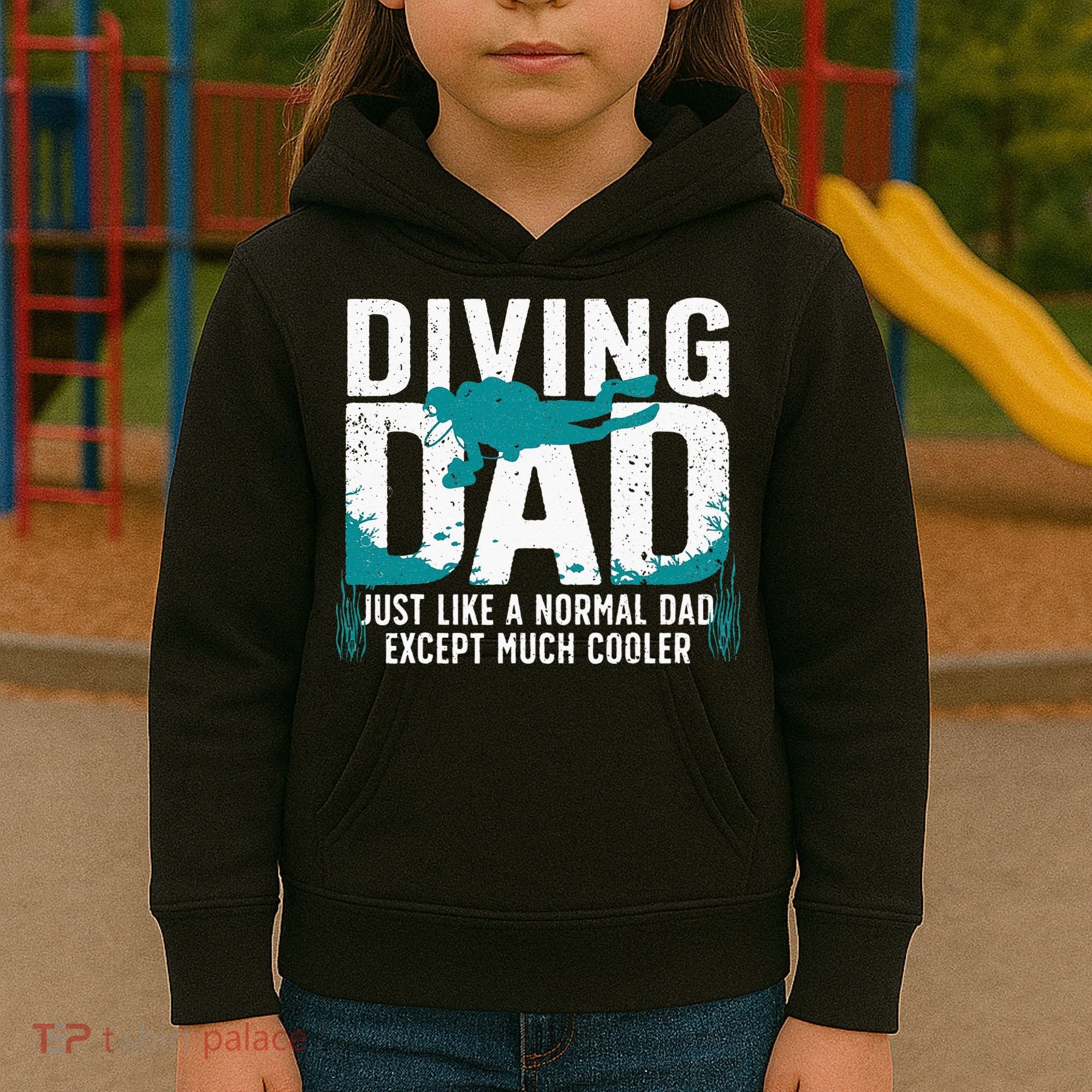 Cool Scuba Diving For Dad Men Ocean Scuba Diver Instructor Kids Hoodie