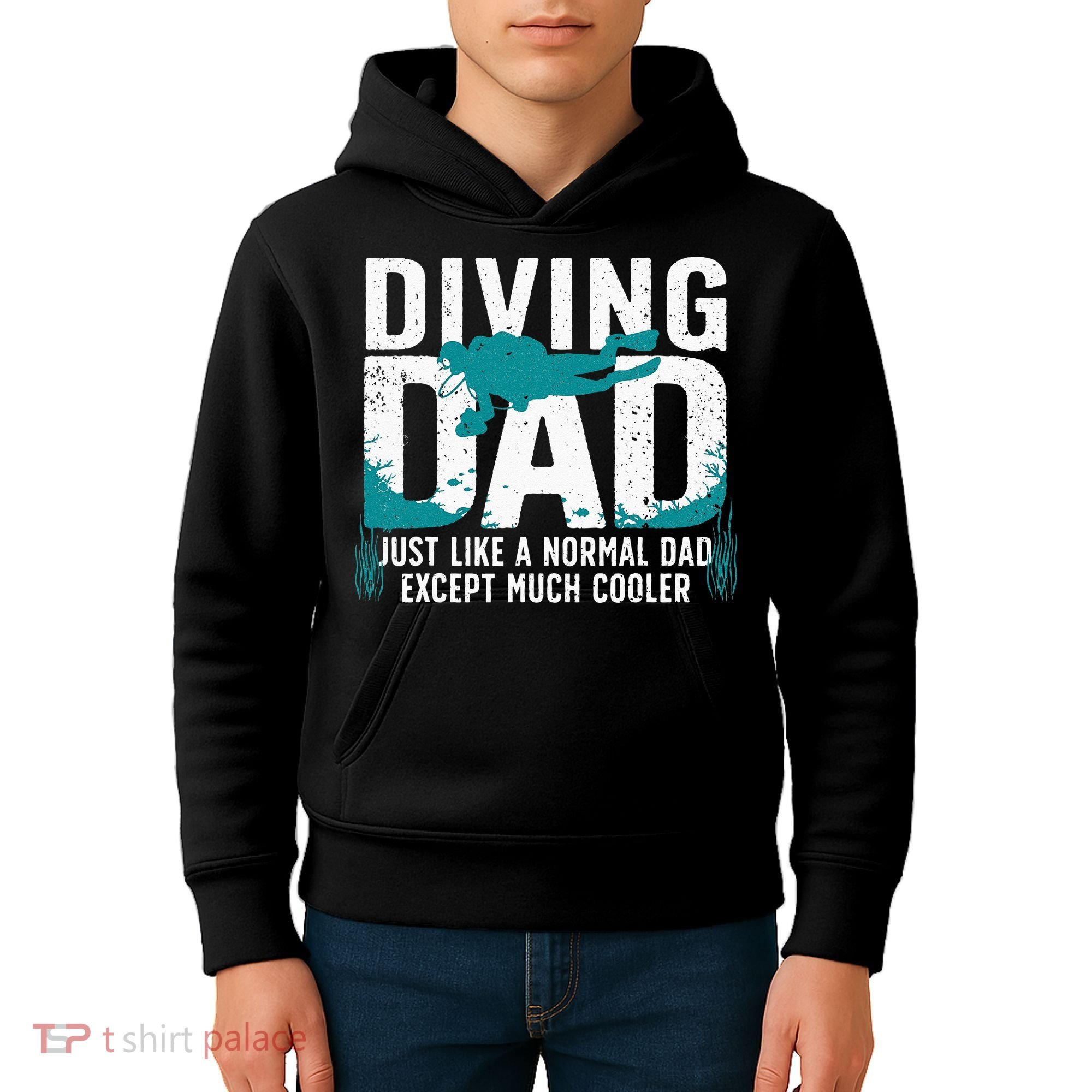 Cool Scuba Diving For Dad Men Ocean Scuba Diver Instructor Kids Hoodie