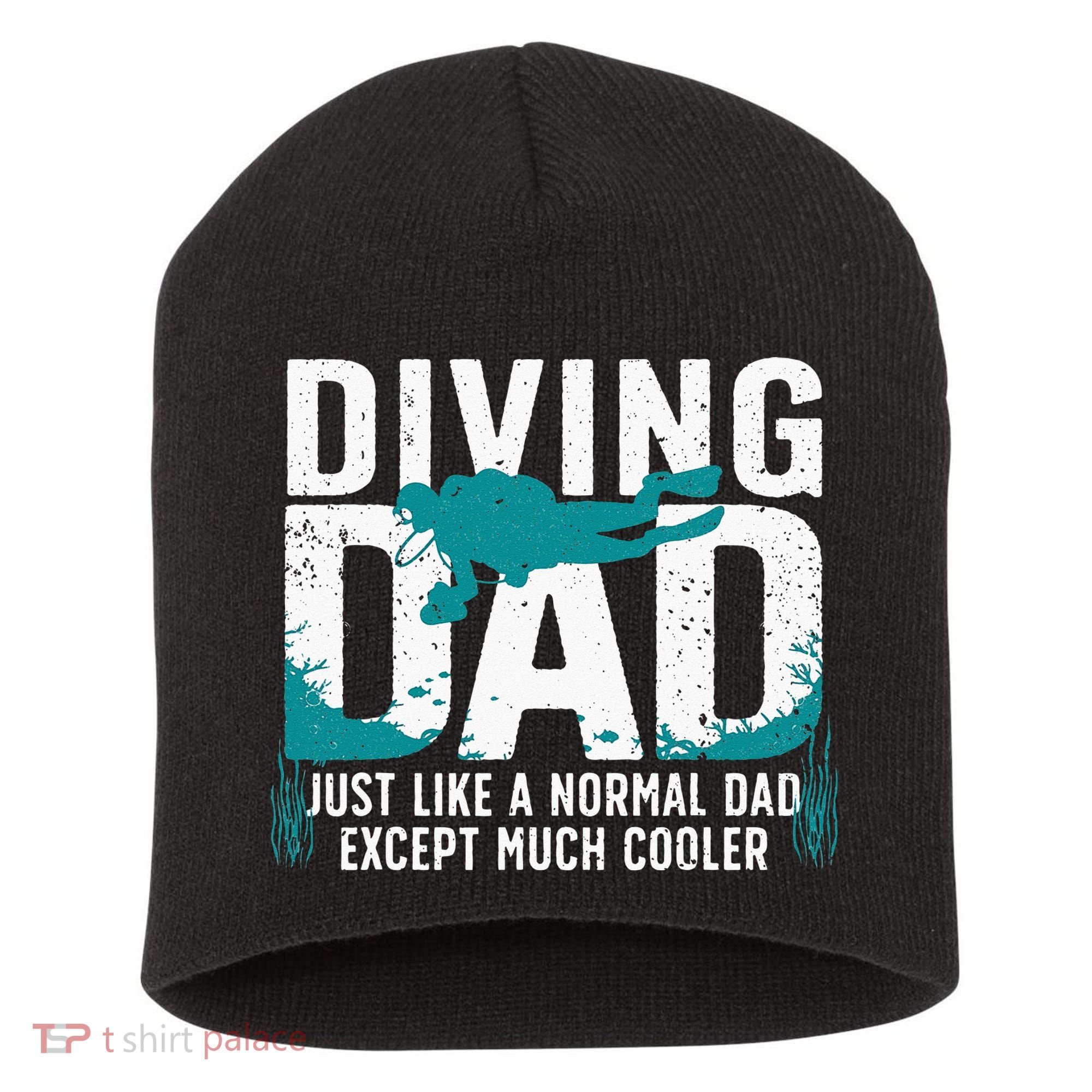 Cool Scuba Diving For Dad Men Ocean Scuba Diver Instructor Short Acrylic Beanie