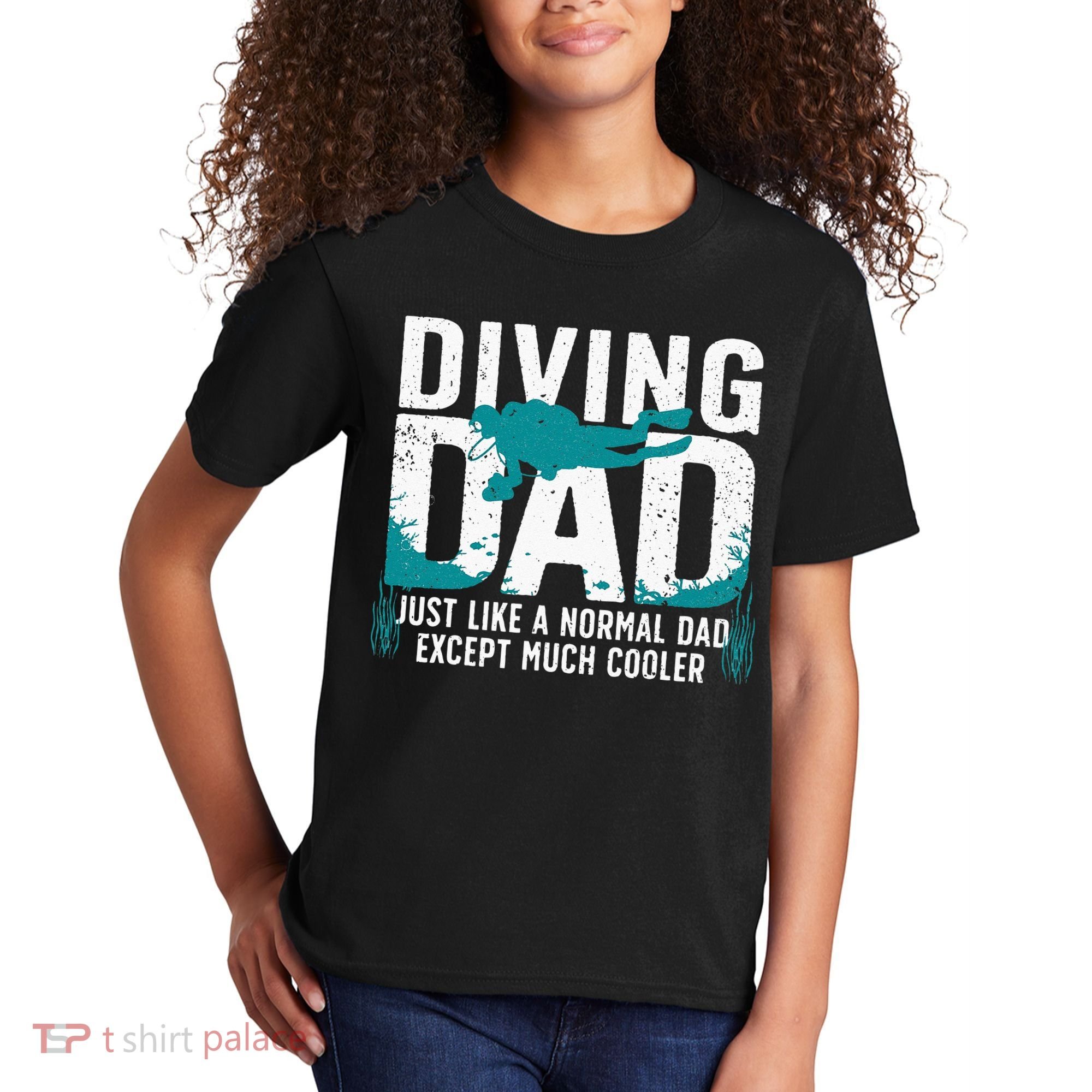 Cool Scuba Diving For Dad Men Ocean Scuba Diver Instructor Kids T-Shirt