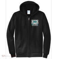 Cool Scuba Diving For Dad Men Ocean Scuba Diver Instructor Full Zip Hoodie thumb 0
