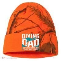 Cool Scuba Diving For Dad Men Ocean Scuba Diver Instructor Kati Licensed 12" Camo Cuffed Beanie thumb 0