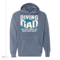 Cool Scuba Diving For Dad Men Ocean Scuba Diver Instructor Comfort Colors Garment-Dyed Hooded Sweatshirt thumb 0