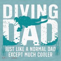 Cool Scuba Diving For Dad Men Ocean Scuba Diver Instructor Sueded Cloud Jersey T-Shirt thumb 2