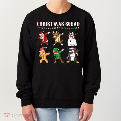 Christmas Squad Dabbing Characters Women's Sweatshirt