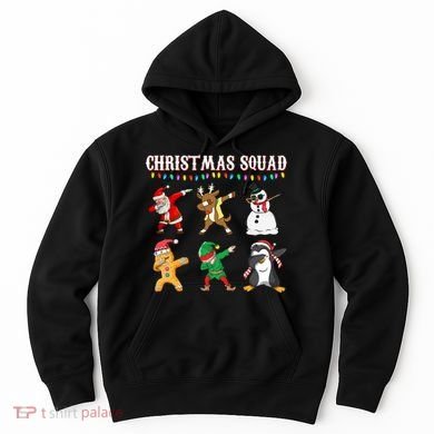 Christmas Squad Dabbing Characters Hoodie