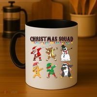 Christmas Squad Dabbing Characters Coffee Mug thumb 4