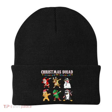 Christmas Squad Dabbing Characters Beanie