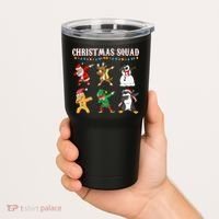 Christmas Squad Dabbing Characters Tumbler thumb 2