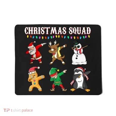 Christmas Squad Dabbing Characters Mousepad