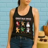 Christmas Squad Dabbing Characters Women's Tank Top thumb 2