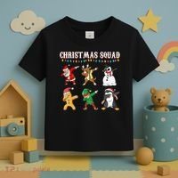 Christmas Squad Dabbing Characters Toddler T-Shirt thumb 3