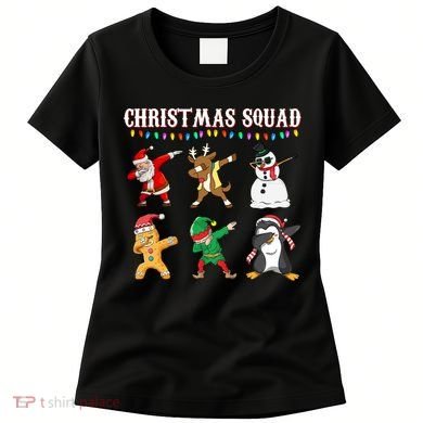 Christmas Squad Dabbing Characters Women's T-Shirt