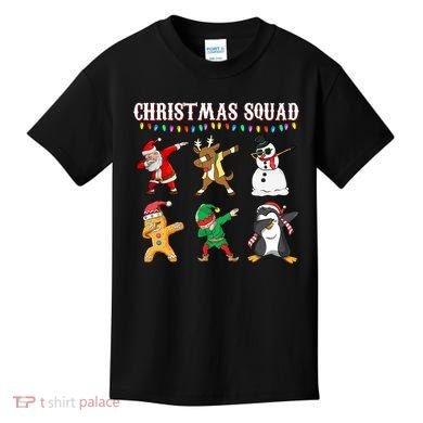 Christmas Squad Dabbing Characters Kids T-Shirt