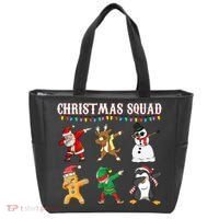 Christmas Squad Dabbing Characters Tote Bag thumb 0