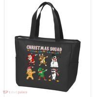 Christmas Squad Dabbing Characters Tote Bag thumb 3