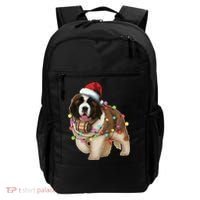 Christmas Santa Dog St Bernard Saint Xmas Dog Lover Gift Backpack thumb 0