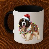 Christmas Santa Dog St Bernard Saint Xmas Dog Lover Gift Coffee Mug thumb 2