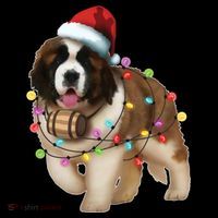 Christmas Santa Dog St Bernard Saint Xmas Dog Lover Gift Coffee Mug thumb 5