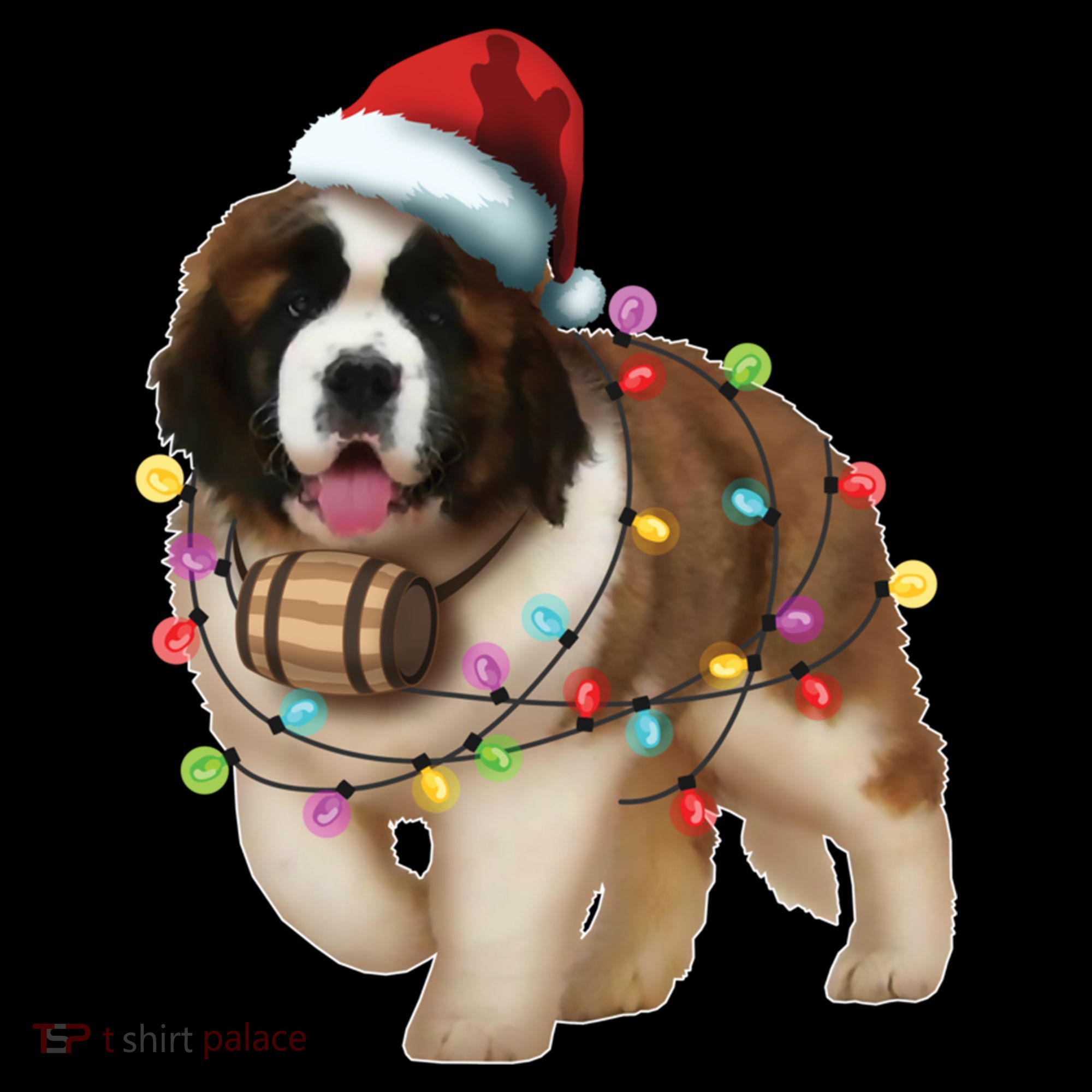 Christmas Santa Dog St Bernard Saint Xmas Dog Lover Gift Coffee Mug