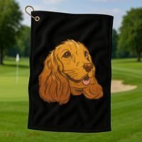 Cocker Spaniel Dog Golf Towel thumb 1