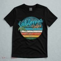 California Sober Distressed Graphic With Vintage Sunset T-Shirt thumb 5