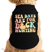 Cruising Sea Days Are For Duck Hunting Rubber Duck Cruise Doggie Tank thumb 0
